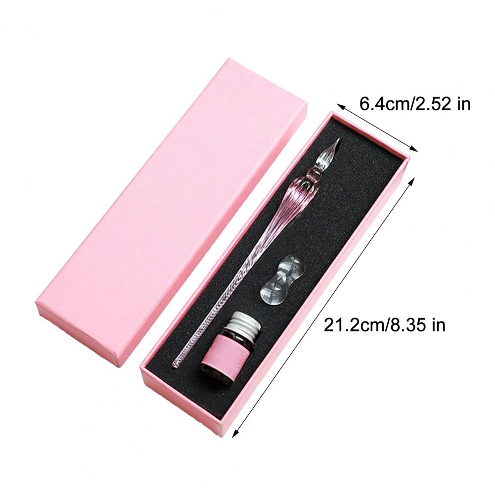 Glass Dip Pen Calligraphy Ink Set - Ensemble de stylos à plume en
