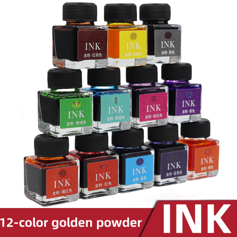 Glass Dip Pen Calligraphy Ink Set - Ensemble d'encres pour stylo à tremper