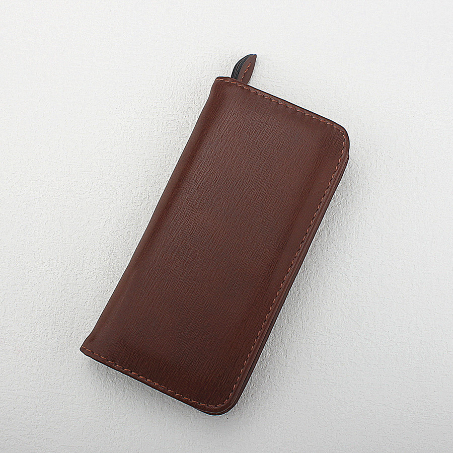 Leather Fountain Pen Case 3 Slots Pouch - Étui à stylos en cuir PU