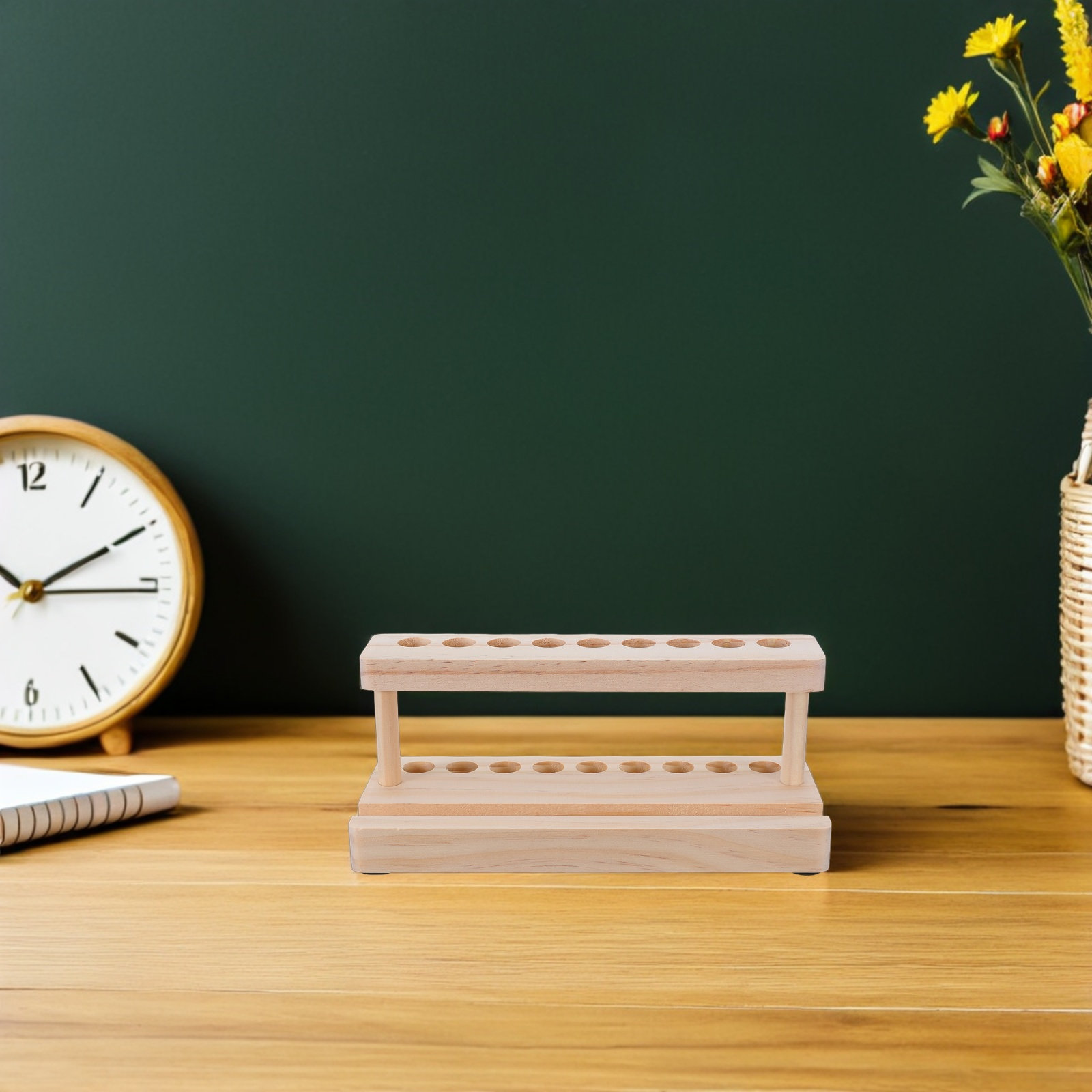 Support de téléphone en bois a - Wooden Fountain Pen Desk Stand Holder avis et prix