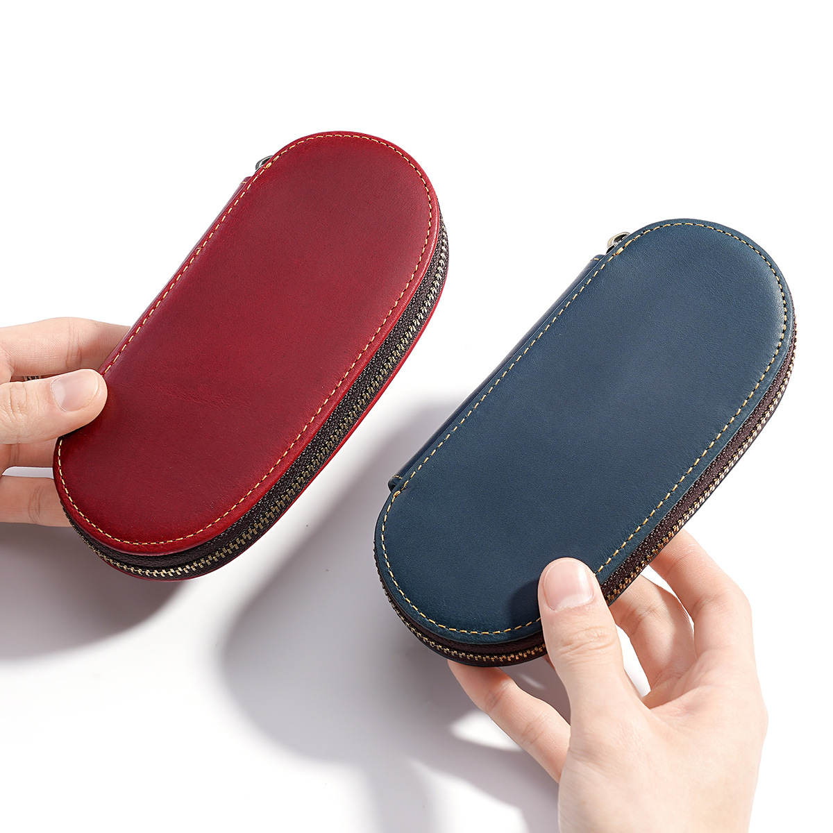 Étui à stylos rétro à 3 emplac - Leather Fountain Pen Case 3 Slots Pouch avis et prix