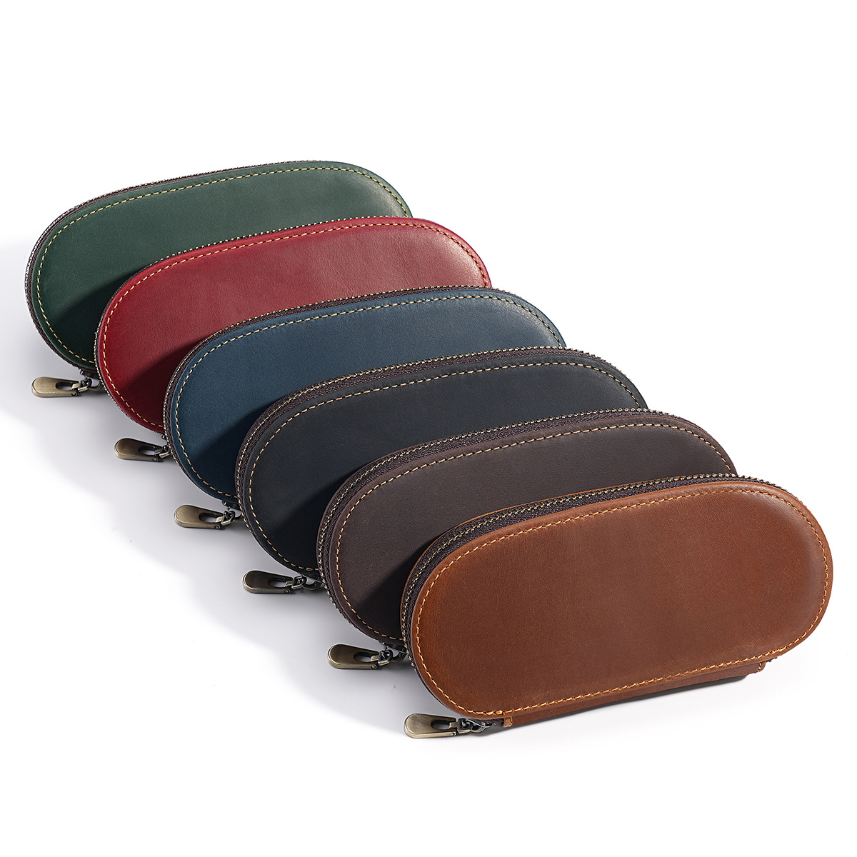Étui à stylos rétro à 3 emplac - Leather Fountain Pen Case 3 Slots Pouch avis et prix