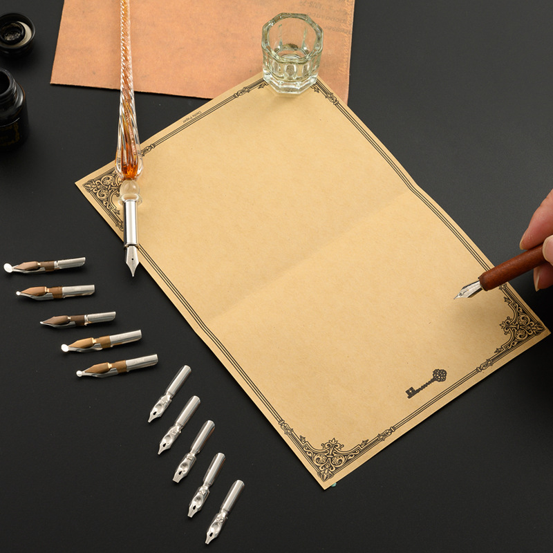 Ensembles de stylos à plume en - Glass Dip Pen Calligraphy Ink Set avis et prix