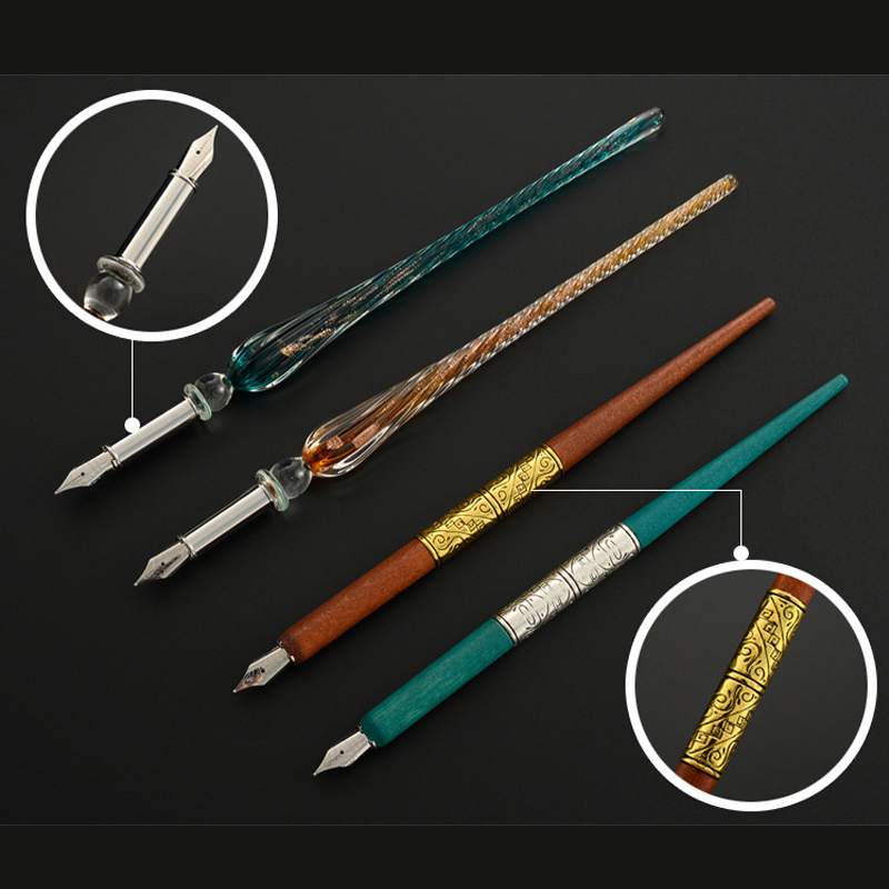 Ensembles de stylos à plume en - Glass Dip Pen Calligraphy Ink Set avis et prix