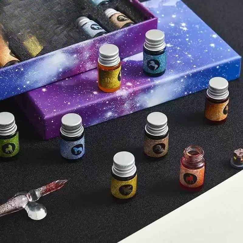 Ensemble de stylos à plume rom - Glass Dip Pen Calligraphy Ink Set avis et prix