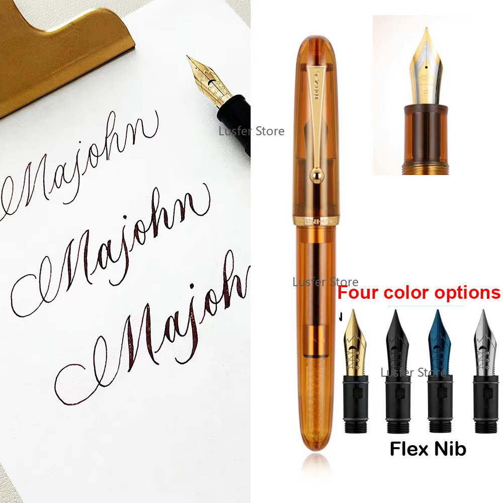 Stylo plume Jinhao 9016 transp - Fountain Pen Calligraphy Flex Nib avis et prix