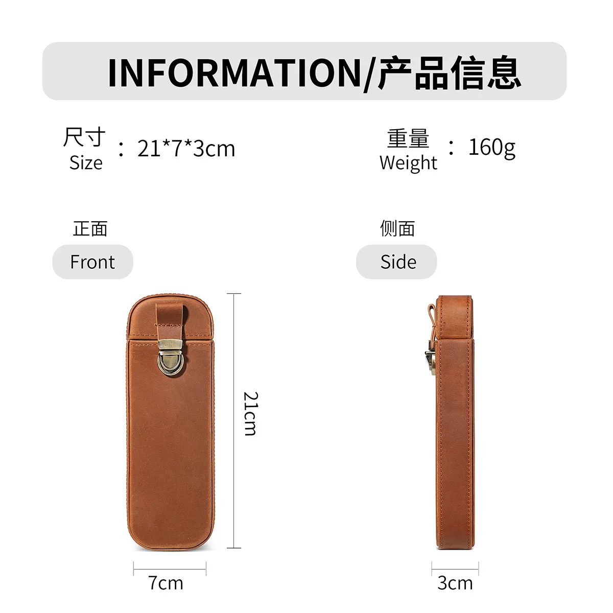 Étui à stylos plume en cuir fa - Leather Fountain Pen Case 3 Slots Pouch avis et prix