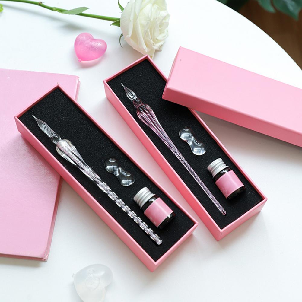 Ensemble de stylos à plume en  - Glass Dip Pen Calligraphy Ink Set avis et prix