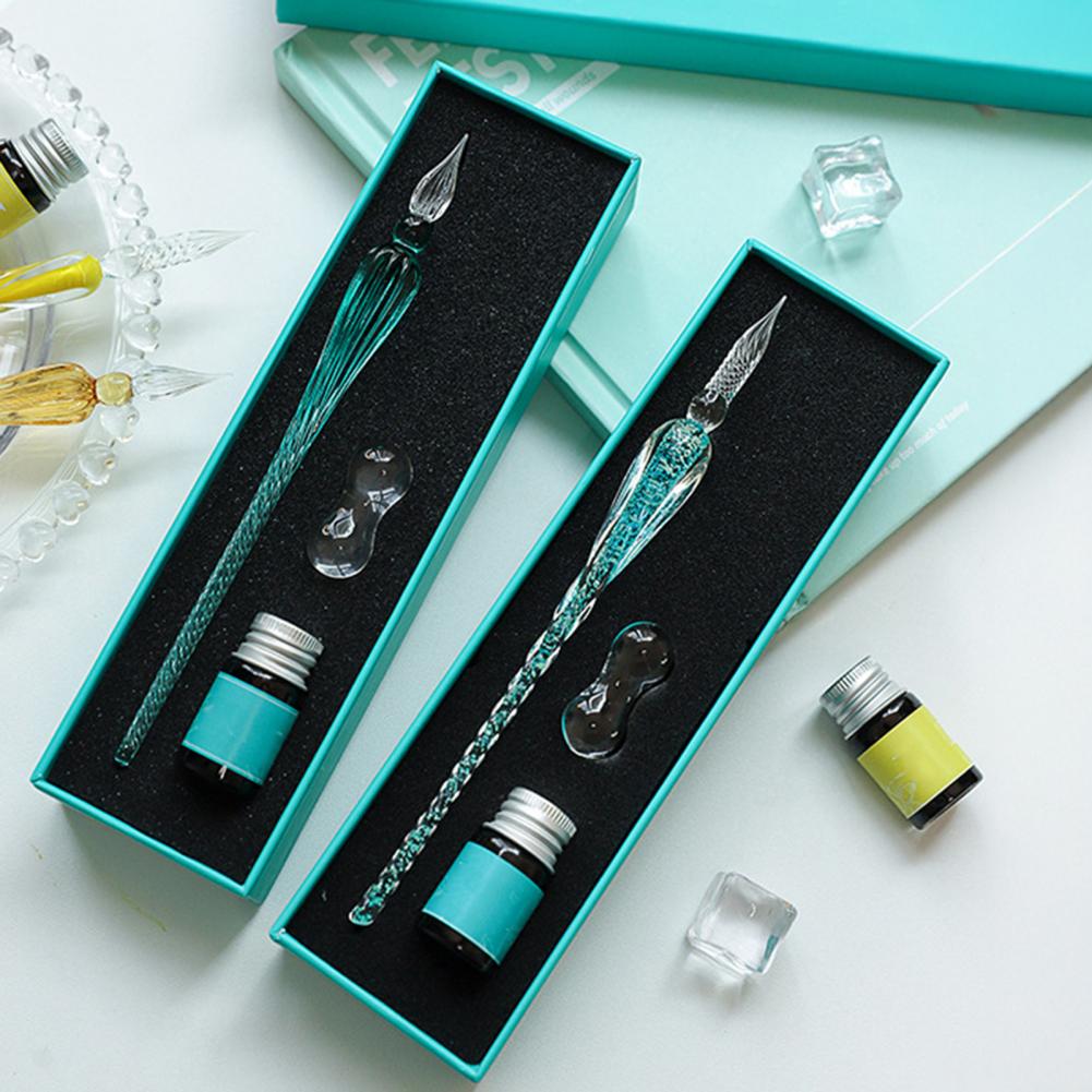 Ensemble de stylos à plume en  - Glass Dip Pen Calligraphy Ink Set avis et prix