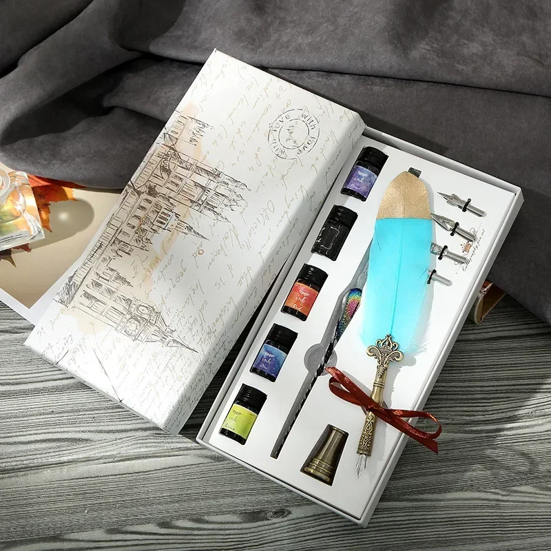 Stylo en verre 1 pièce, encre  - Glass Dip Pen Calligraphy Ink Set avis et prix