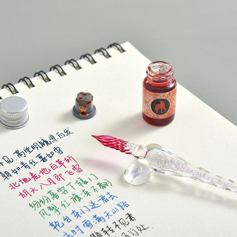 Ensemble de stylos à tremper e - Glass Dip Pen Calligraphy Ink Set avis et prix