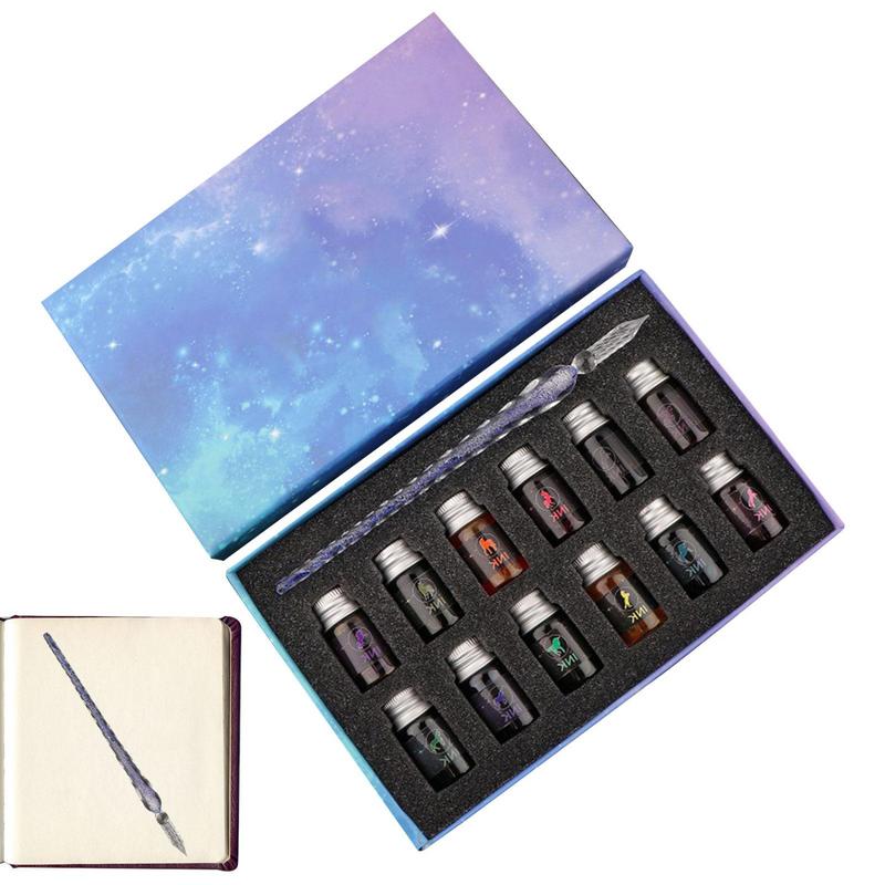 Ensemble de stylos à tremper e - Glass Dip Pen Calligraphy Ink Set avis et prix