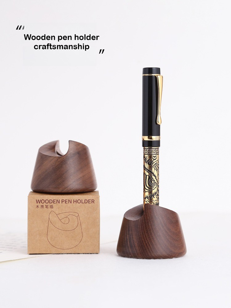 Support de stylo plume en bois - Wooden Fountain Pen Desk Stand Holder avis et prix