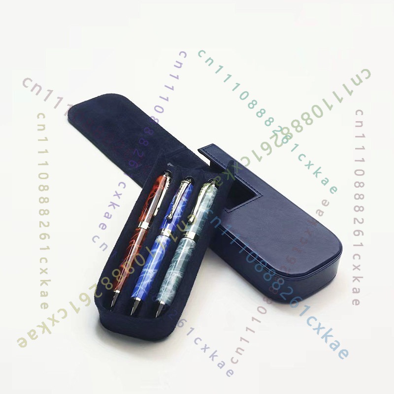 Étui de rangement pour stylos  - Leather Fountain Pen Case 3 Slots Pouch avis et prix