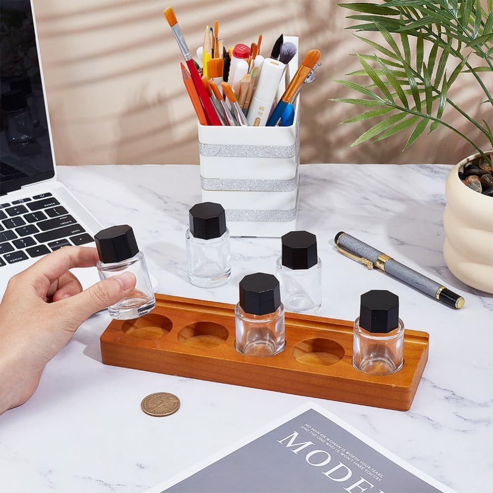 Ensemble de 5 supports en bois - Wooden Fountain Pen Desk Stand Holder avis et prix