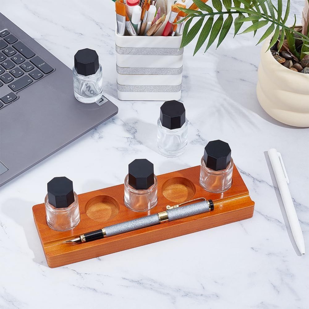 Ensemble de 5 supports en bois - Wooden Fountain Pen Desk Stand Holder avis et prix