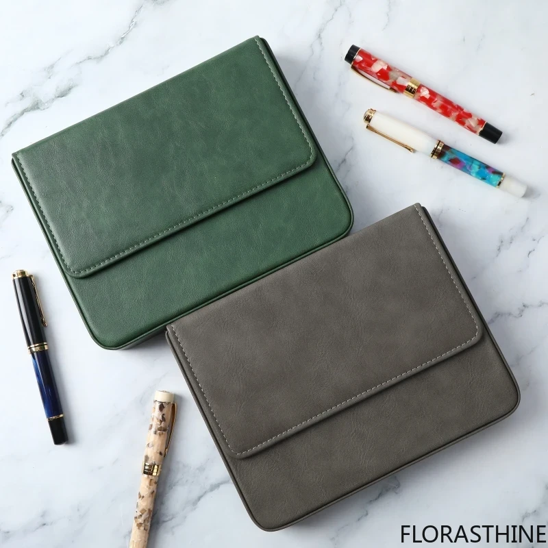 Étui de luxe en cuir PU pour s - Leather Fountain Pen Case 3 Slots Pouch avis et prix