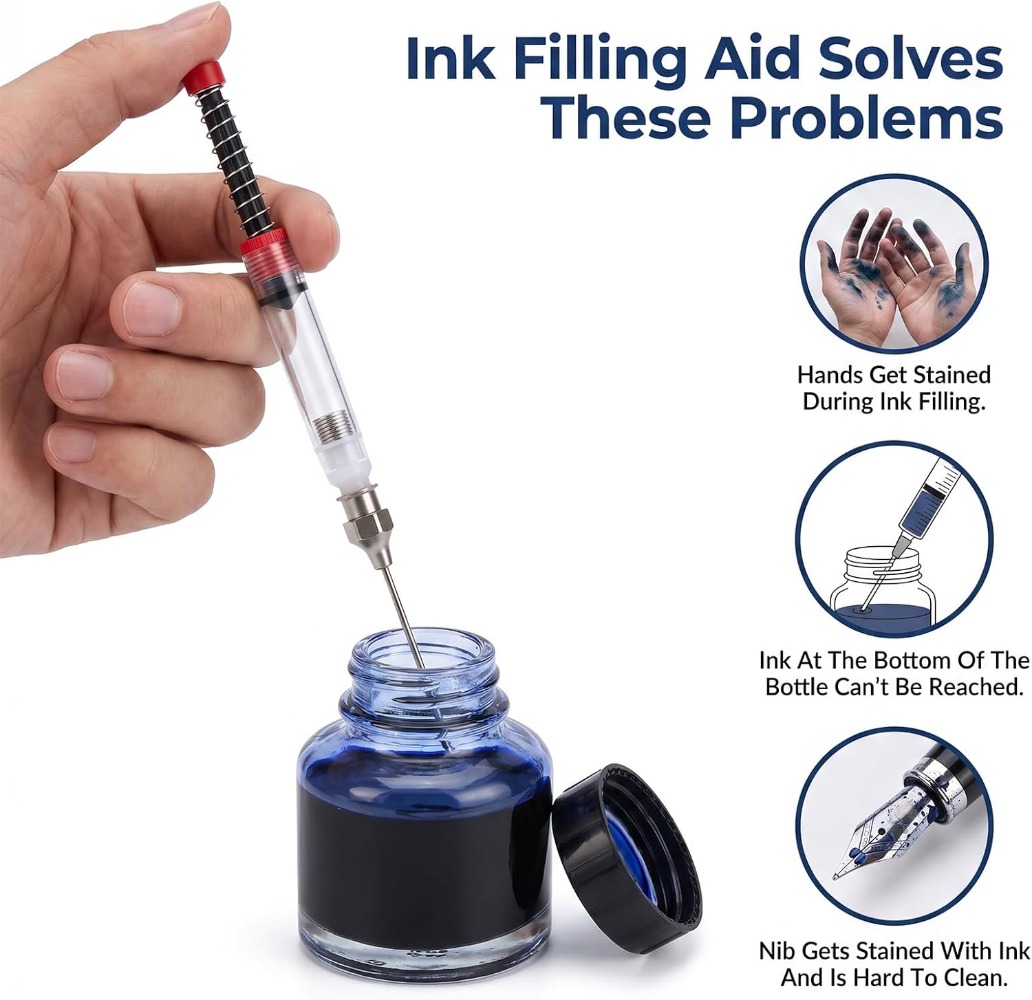 1-10 pièces : seringue de remp - Fountain Pen Converter Ink Suction avis et prix