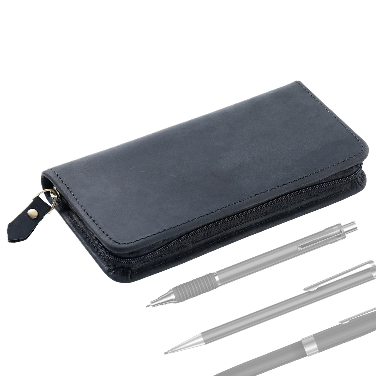 Étui à stylos en cuir à 3 empl - Leather Fountain Pen Case 3 Slots Pouch avis et prix