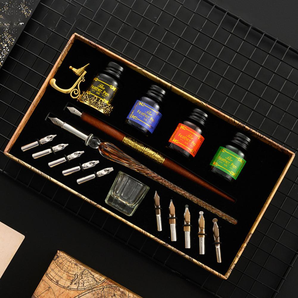 Ensemble de stylos à plume Dip - Glass Dip Pen Calligraphy Ink Set avis et prix