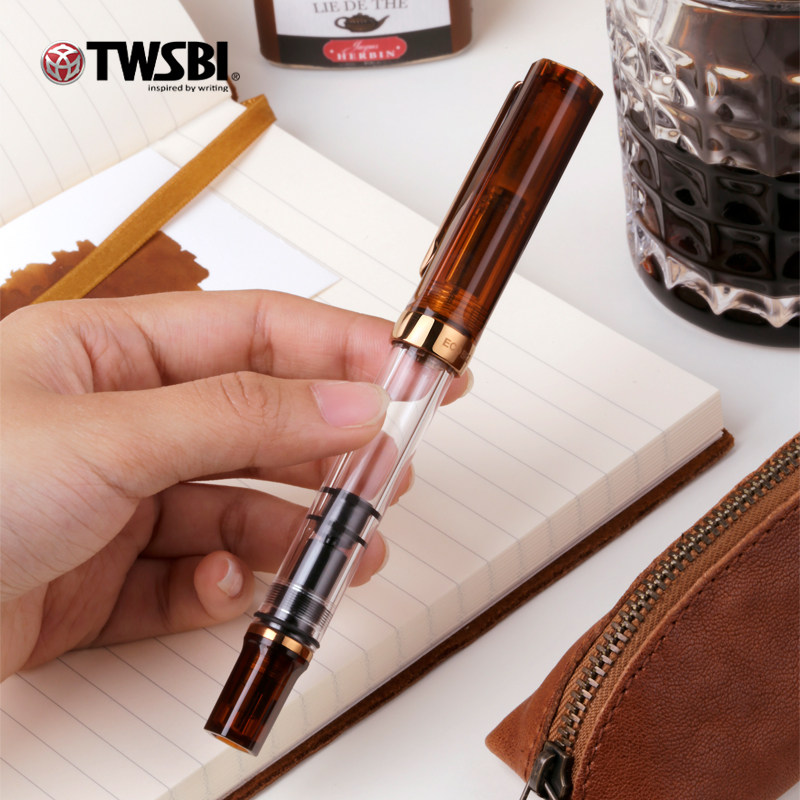 Stylo plume TWSBI ECO Coffee B - Fountain Pen Piston Filler Large Ink avis et prix