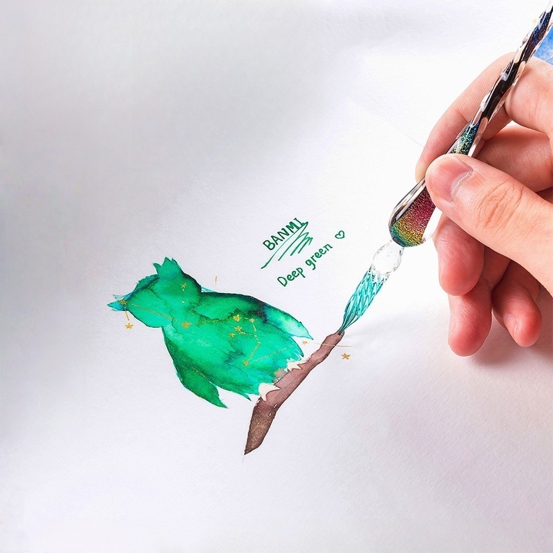 Ensemble d'encres pour stylo à - Glass Dip Pen Calligraphy Ink Set avis et prix