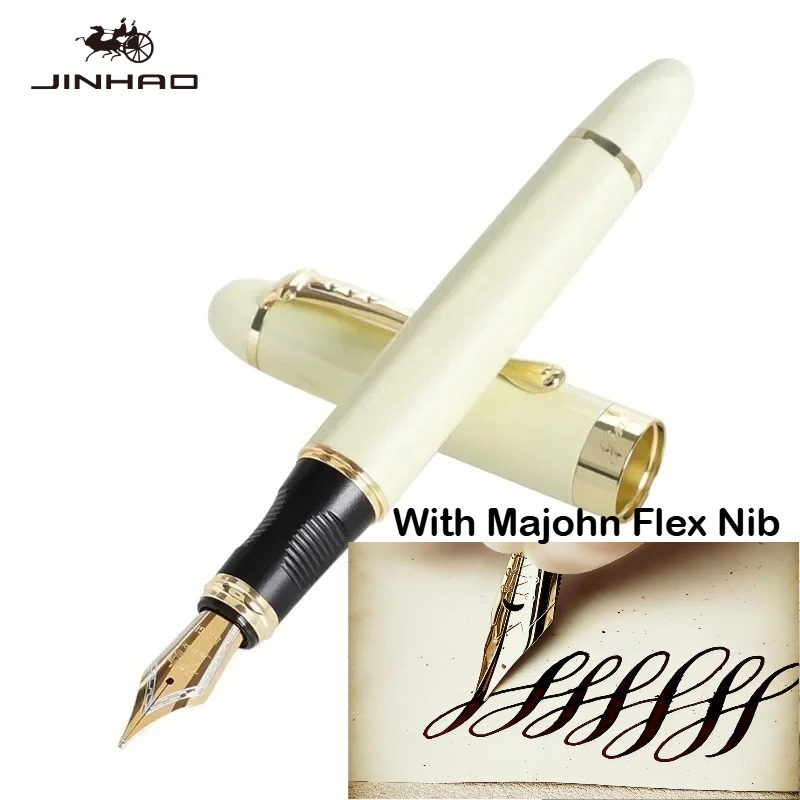 Stylo plume en métal JINHAO X4 - Fountain Pen Calligraphy Flex Nib avis et prix