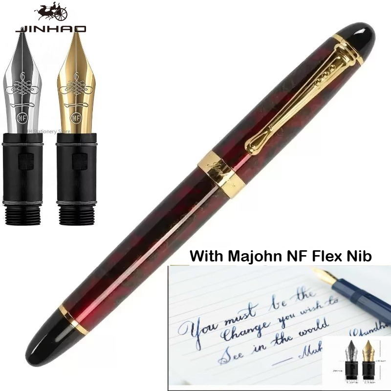 Stylo plume JINHAO X450 avec p - Fountain Pen Calligraphy Flex Nib avis et prix