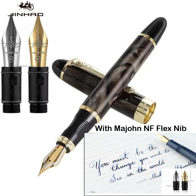 Stylo plume JINHAO X450 avec p - Fountain Pen Calligraphy Flex Nib avis et prix